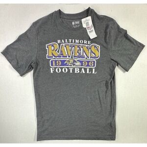 Baltimore Ravens NFL Shirt M Charcoal Heather 1996 Football Graphic NWT